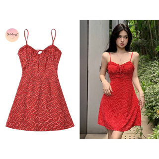 เดรสกระโปรง Red Makayla Dress ❣️❣️