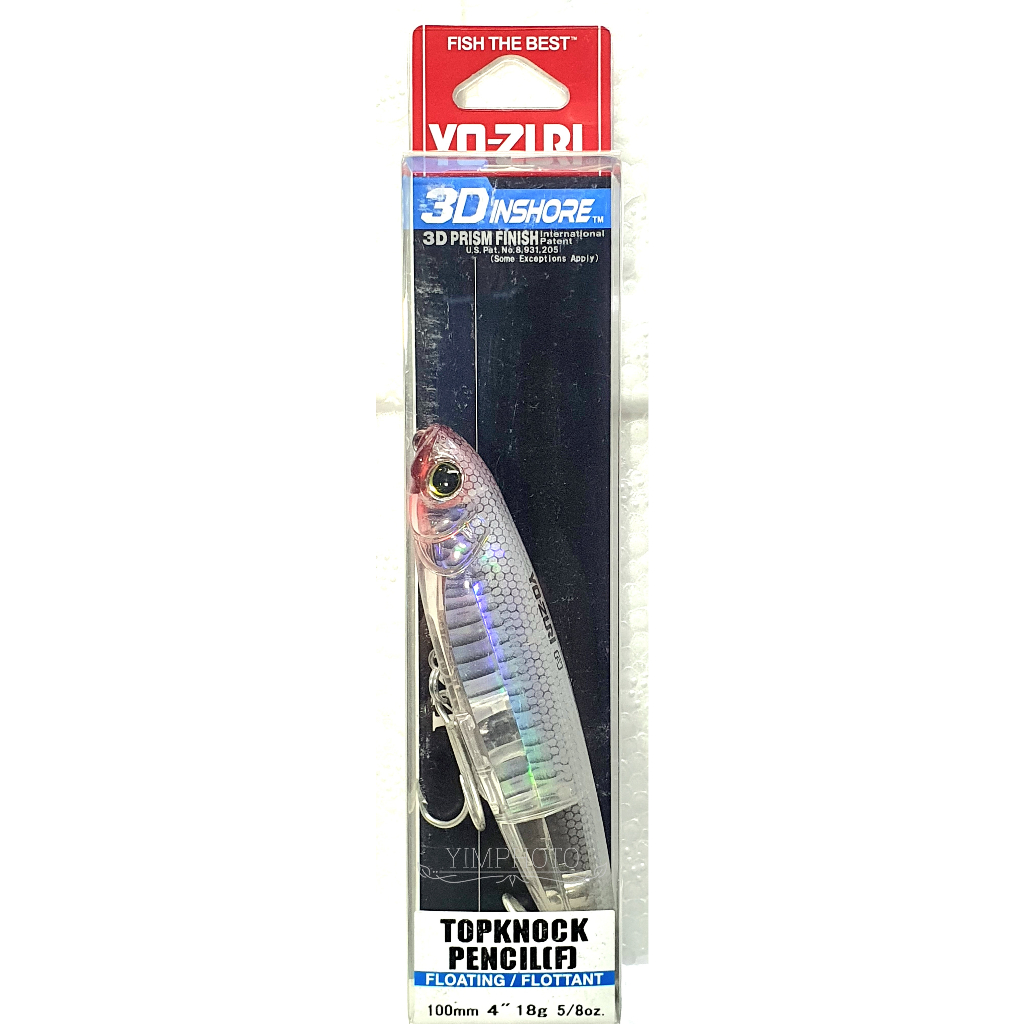 YO-ZURI 3D INSHORE TOPKNOCK PENCIL 100f 18g. เหยื่อปลอม โยซูริ ของแท้ ...