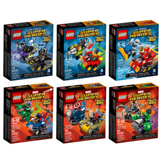 76061 76062 76063 76064 76065 76066 : LEGO DC &amp; Marvel Mighty Micros 2016 - ครบชุด 6 กล่อง (สินค้ากล่องไม่สวย)