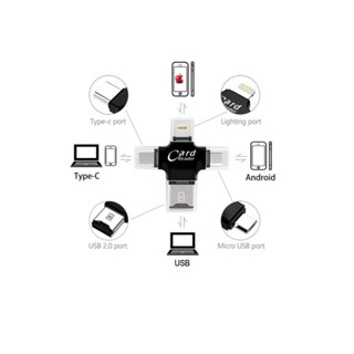 Card reader การ์ดสำหรับอ่านข้อมูลเมมโมรี่การ์ด การถ่ายโอนข้อมูลเมมโมรี่การ์ด