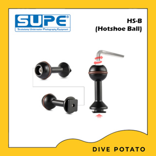 Scubalamp Straight Hot Shoe Ball HS-B