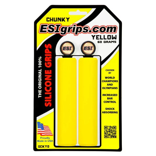 ปลอกแฮนด์โฟม CHUNKY ESI GRIPS 100% Silicone Grips สีดำ - 888bike, MTB, Road, TRI, Citybike