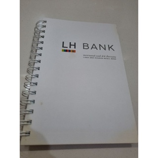 สมุดโน๊ตแท้100%LHBANKขนาดกว้าง6นิ้วสูง8.2นิ้วของใหม่มือ1กระดาษอย่างดีเขียนลื่นสุดๆ78แผ่น