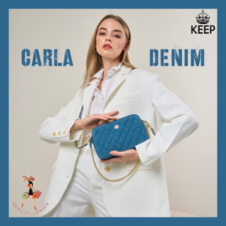 [ New Arrivals ] กระเป๋าสะพายข้าง KEEP BAG รุ่น CARLA Denim มีสายให้2เส้นค่ะ!!