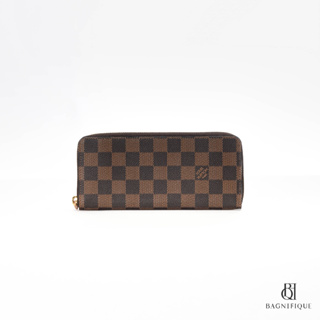 NEW LV CLEMENCE WALLET LONG BROWN DAMIER DAMIER CANVAS