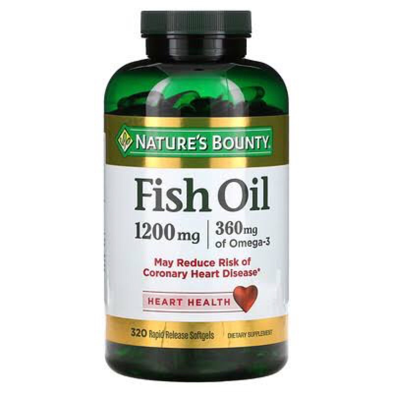 Nature’s bounty Fish Oil 1400 mg 980mg of Omega3 130 coated softgels