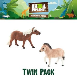 โมเดล ของเล่นเด็ก Animal Planet Model 387231P Shetland Pony & Foal Twin pack