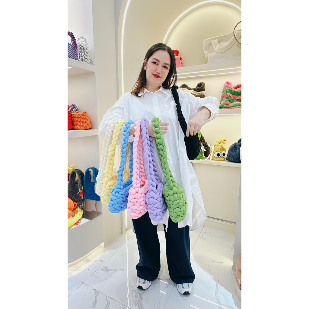 กระเป๋าผ้าสะพายข้างใบเล็กหลากสี Z0107-Z0108-Z0109-Z0110-Z0111-Z0112 ...