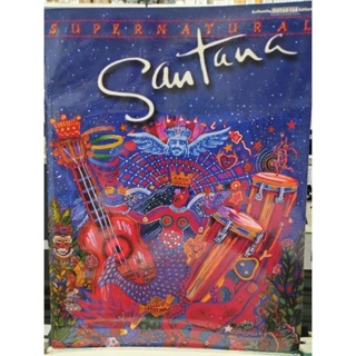 SANTANA - SUPERNATURAL GUITAR TAB (WB)/654979001140/ลดพิเศษปกหน้าหลังมีรอยยับ