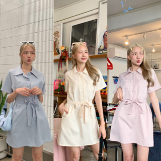 🔥ใส่โค้ด 3PCSOCT ลด 45.- บาท 3pcs.basket Choux cream dress