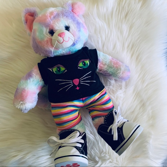 build-a-bear-workshop-ตุ๊กตาหมี-ตุ๊กตาแมวพาสเทล-หมีบิ้วแบรนด์แท้-พร้อมส่ง-pastel-cat-bear