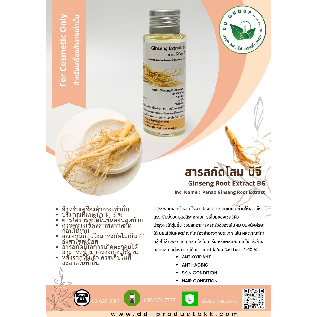 สารสกัดโสม-รากโสม-โสมสกั-ginseng-extrac-สารสกัดใส่เครื่องสำอาง-สารสกัด-เครื่องสำอาง-โสม