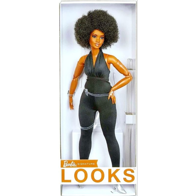 barbie-signature-looks-doll-curvy-brunette-ขายตุ๊กตาบาร์บี้-รุ่น-looks-curvy-ผิวสี-หน้าสวย-สินค้าใหม่พร้อมส่ง