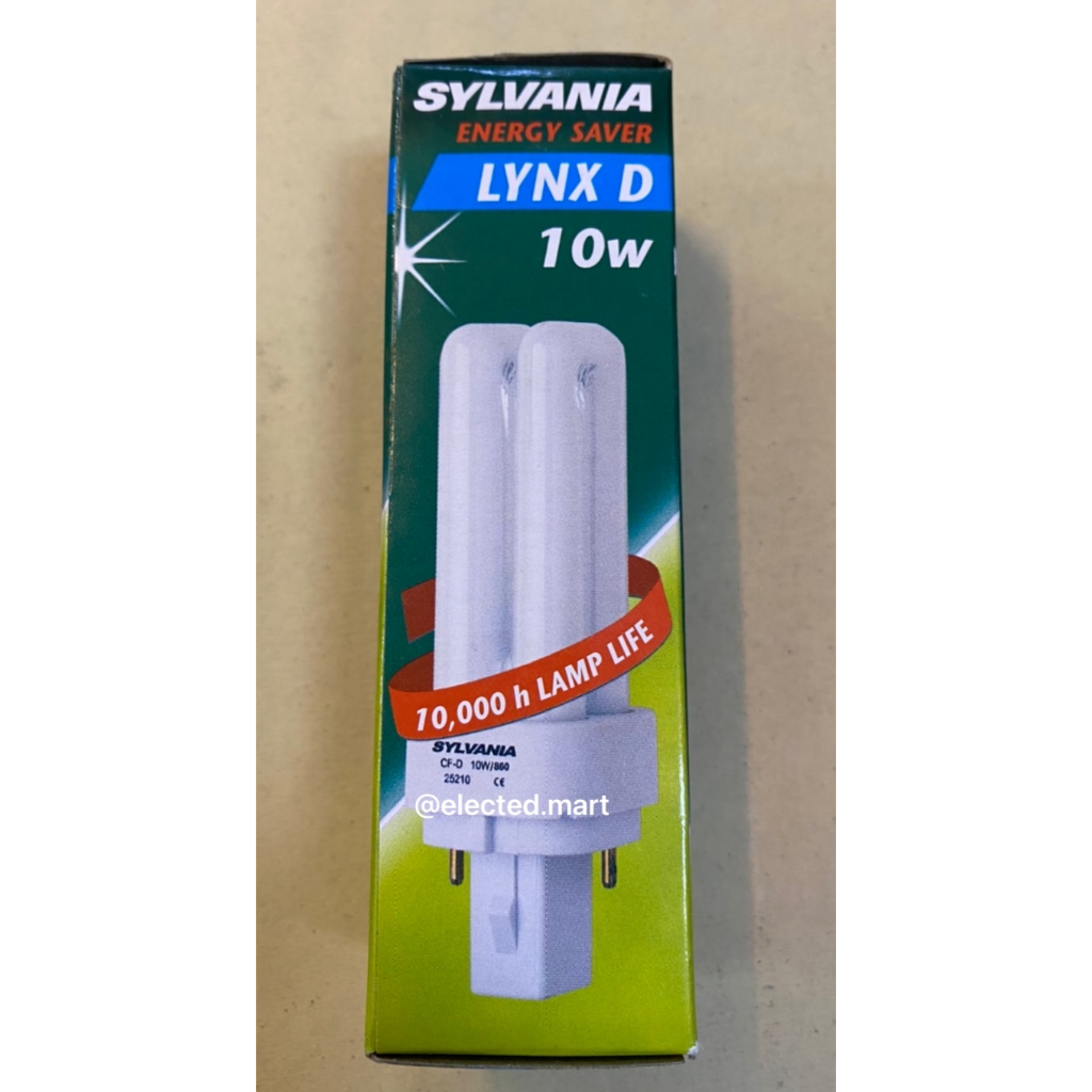 eve-amp-sylvania-หลอดประหยัดไฟ-10w-หลอดตะเกียบ-ขั้วเหลี่ยม-เฉียง-g24d-1