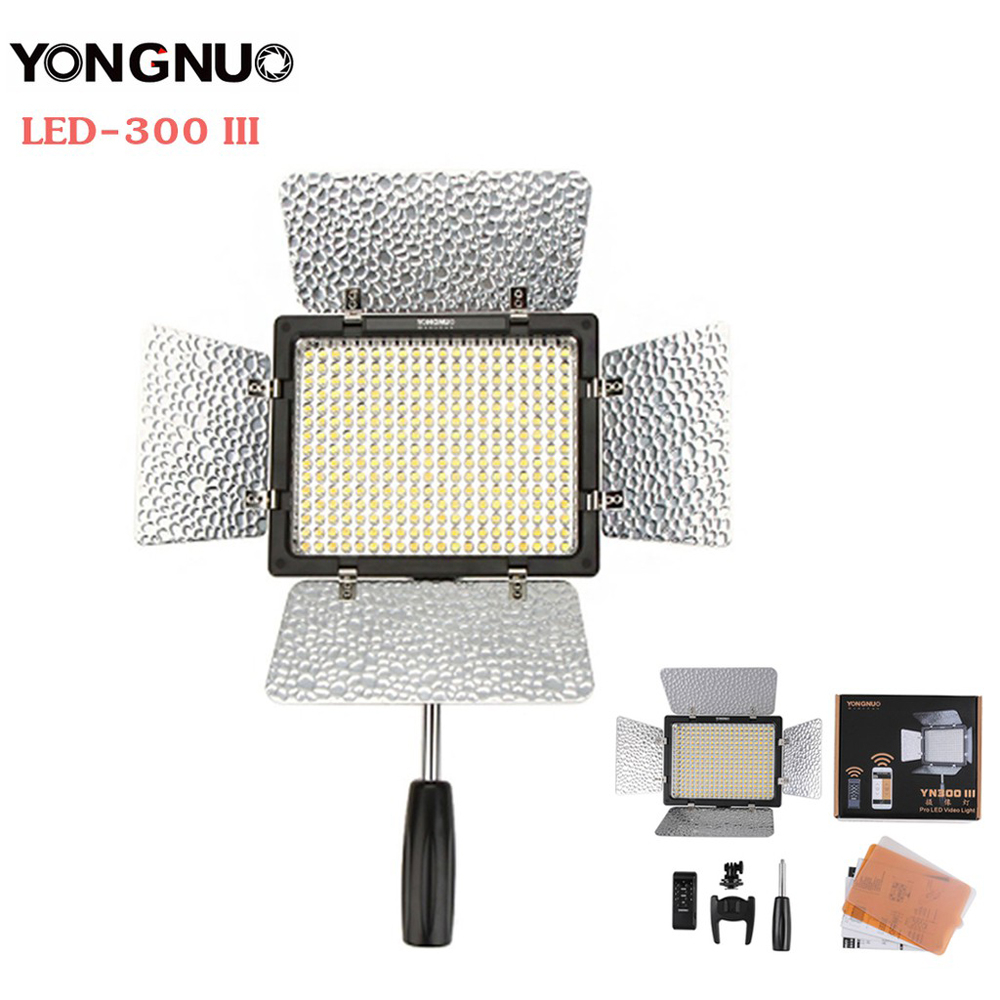 Painel De Luz Led Yongnuo Yn300 Iii Cor Branca E Fria no Shoptime