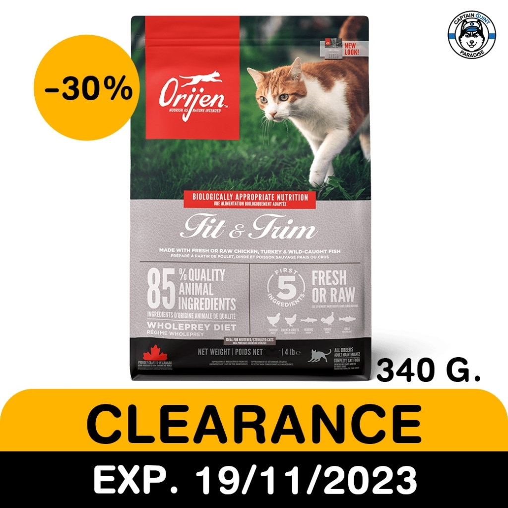 orijen-fit-amp-trim-cat-340g-สินค้าราคาโปรโมชั่น-exp-19-11-23