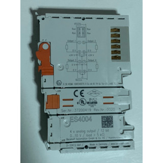 Beckhoff ES4004 EtherCAT Terminal 4-Channel Analog Input 10V 12 Bit