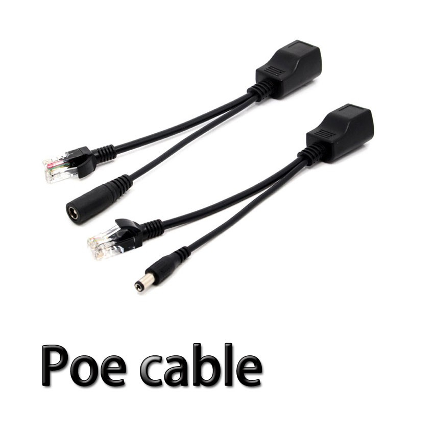 สาย POE 12V 2A สีดำ ได้ทั้งภาพและไฟ (แบบอย่างดี) | Shopee Thailand