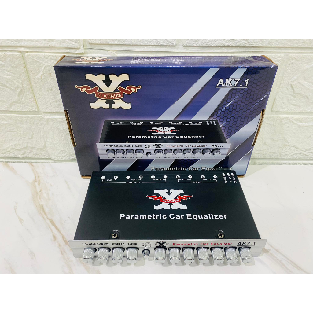 ปรีแอมป์ 7แบน PLATINUM PX-AK7.1 พร้อมปลั๊กหลัง ของใหม่ปรีรถยนต์ ปรีแยก ...