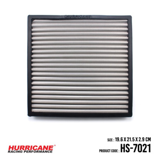 HURRICANE กรองแอร์สแตนเลสสตีล เฮอร์ริเคน รุ่น HS-7021 Chevrolet Isuzu Nissan