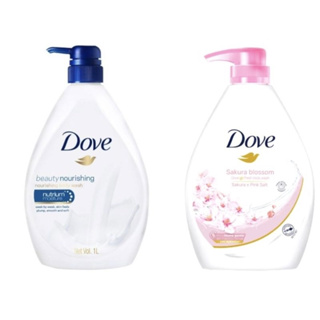 Dove ครีมอาบน้ำ โดฟ  liquid Soap Deeply Nourishing Dark Blue 1000ml โดฟ ครีมอาบน้ำ Dove 1000 ML