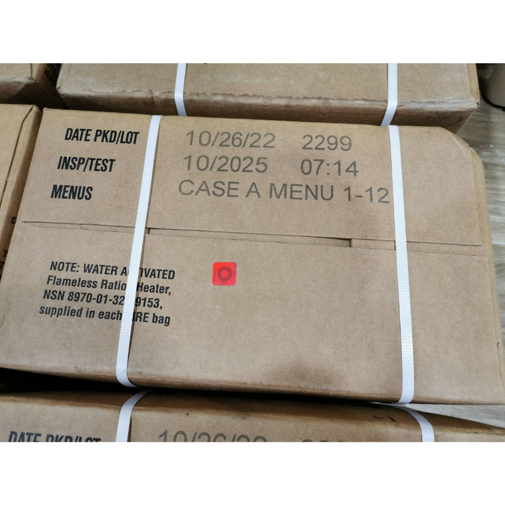 MRE U.S.MILITARY Case A (Menu 112), Case B (Menu 1324) Test 2025 อาหารฉุกเฉิน อาหารพร้อม
