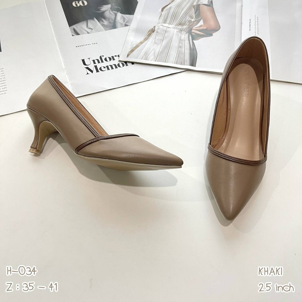 niwa shoes 🐰🐰 แบบใหม่แบบสับ คัทชูส้นสูง 2.5 นิ้ว พื้นนิ่มใส่สบาย รหัส ...