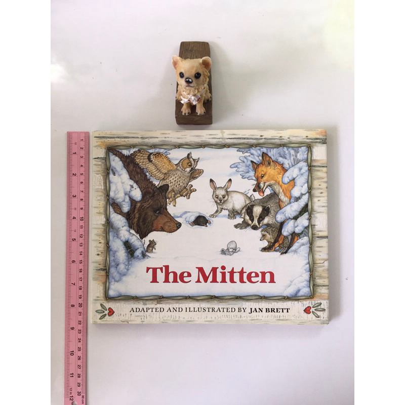 The mitten by jan brett (มีตำหนิขอบปก) หนังสือภาษาอังกฤษมือสองปกแข็ง ...