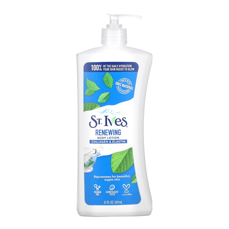 St. Ives Body Lotion, Renewing, Collagen & Elastin, 21 fl oz (621 ml