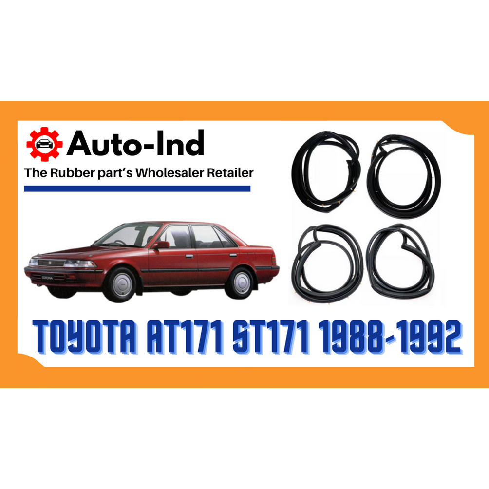 ยางขอบประตู-toyota-corolla-at171-st171-1988-1992-ตรงรุ่น-ฝั่งประตู-door-weatherstrip