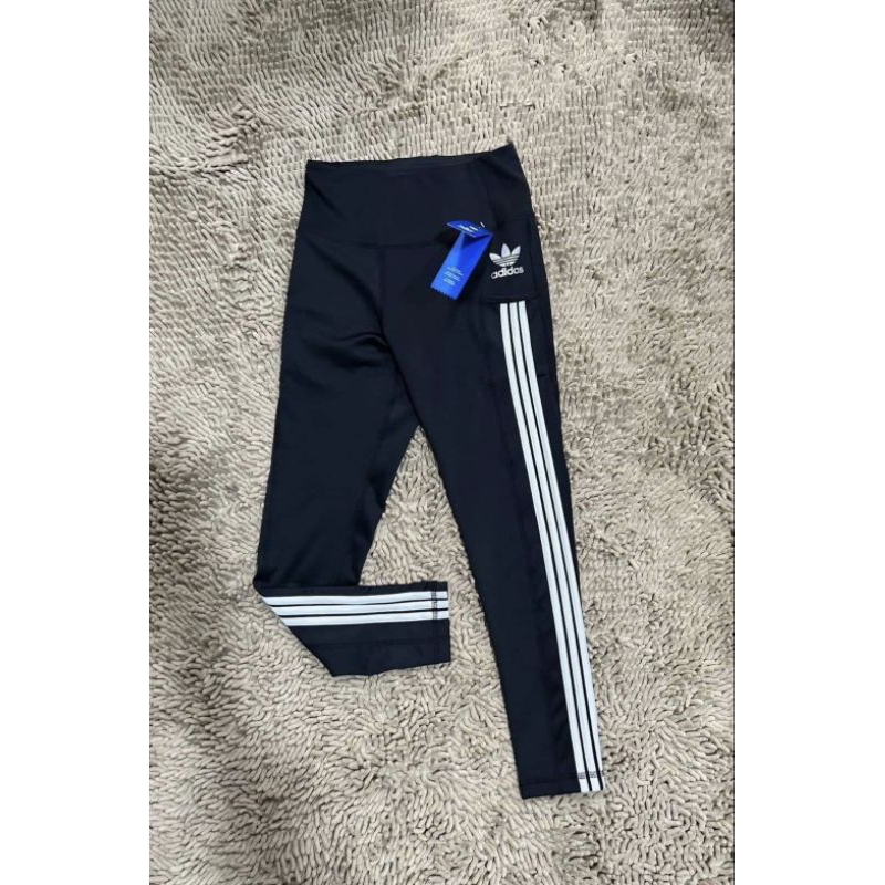 SALE Adidas Originals Womens 3 Stripes Legging Shopee Thailand
