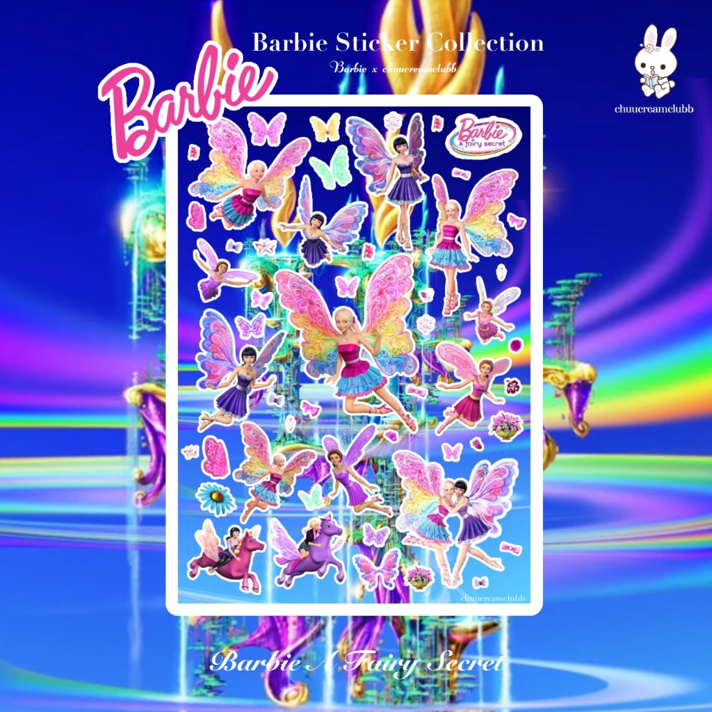 Barbie Sticker Collection สติ๊กเกอร์บาร์บี้ (Barbie A Fairy Secret