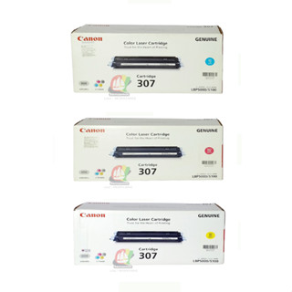 Original Canon Cartridge-307 Bk , C , M , Y หมึกแท้ lbp5000 , lbp5100