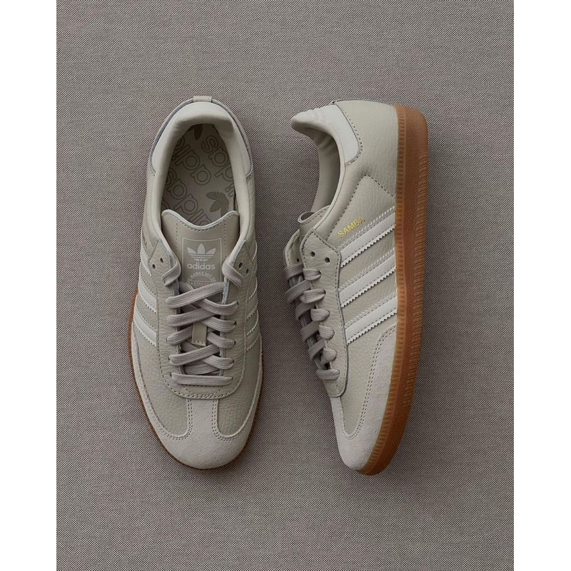 พร้อมส่ง-adidas-samba-og-สี-aluminium-chalk-white-ของเเท้-100