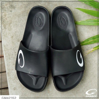 Gambol (รองเท้าแตะแบบสวม GM42152 ขาว ดำ size 4-9 #1ถูกสุด] แกมโบล แท้ Phylon White/Black Sandals ชายหญิง GM42152/GW42152