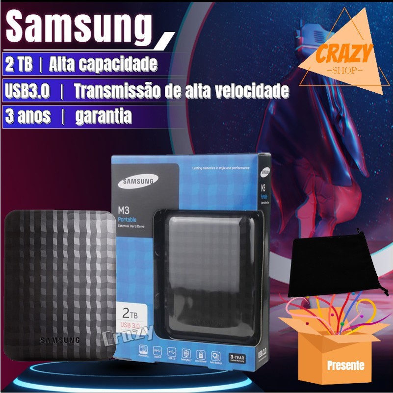 ส่วนลด 50! External Hard Disk SAMSUNG M3 1TB/2TB External Hard Drive