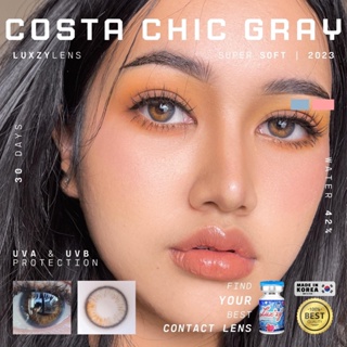 🔥คอนแทคเลนส์✨ขนาดมินิ✨Gray✨Costa Chic (Luxzylens)