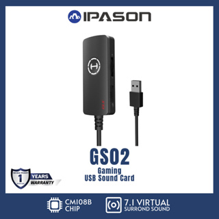 EDIFIER รุ่น GS02 USB Sound Card Gaming RGB การ์ดเสียงภายนอก หูฟัง ไมค์ เล่นเกม รับประกัน 1 ปี โดย IPASON