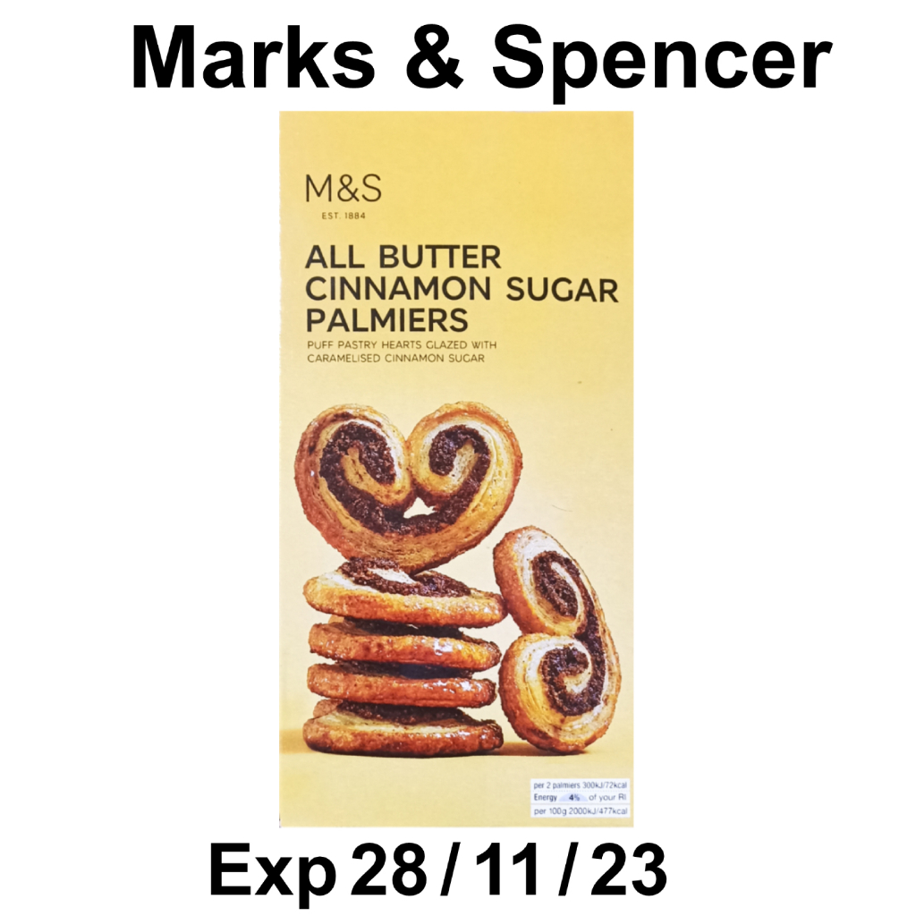 Marks & Spencer M&S Food All Butter Cinnamon Sugar Palmiers Shopee