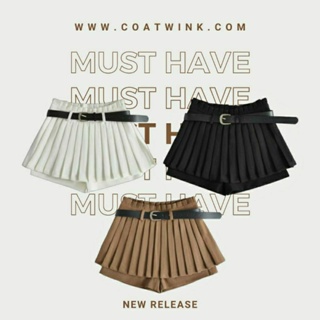 🔥ฮิตมาก🔥LONDON PLEATED SKIRT กระโปรงกางเกง