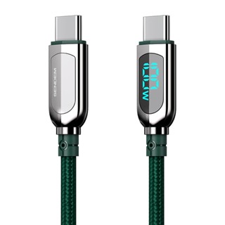 Fast Charging Cable สายชาร์จไว Type C to Type C Digital Display ของแท้ SENDEM T26 ,T27