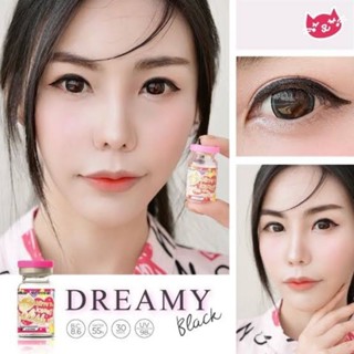 💖 Kitty kawaii black สีดำ Dreamy mini/big สายตา -00 ถึง -1000 Contactlens บิ๊กอาย  คอนแทคเลนส์ ราคาถูก