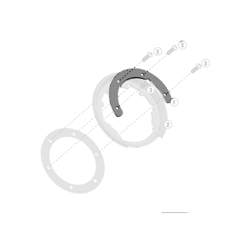 GIVI BF11 Specific Flange for Tanklock - อุปกรณ์ติดตั้งกระเป๋าติดถัง ...