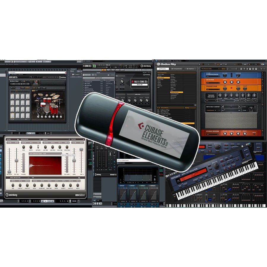 Cubase LE AI Elements 9.0.1 พร้อม Roland SRX KEYBOARDS * Guitar Rig 5