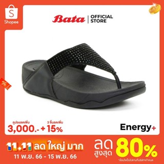 Bata  Energy+ รองเท้าแตะแบบหูหนีบ รองรับน้ำหนักเท้าได้ดี ยอดฮิต ดีไซน์เก๋ สวมใส่ง่าย รุ่น SUNTA  สีดำ รหัส 6716354 Size 3-8UK