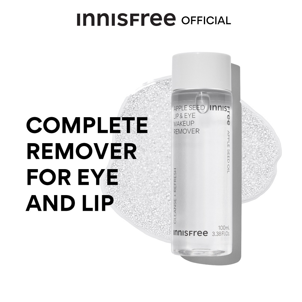 ภาพหน้าปกสินค้าinnisfree Apple Seed Makeup Remover 100 ml อินนิสฟรี ผลิตภัณฑ์ทำความสะอาดปากและตา