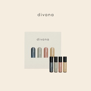 Divana Set miracle roller essential oil 10 ml*4pcs. อโรมาโรลเลอร์ คลายเครียด บรรเทาความเครียด