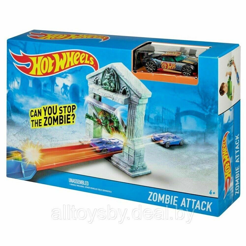 Hot Wheels Zombie Attack Track Set เซตรางพร้อมรถฮอตวีล Shopee Thailand