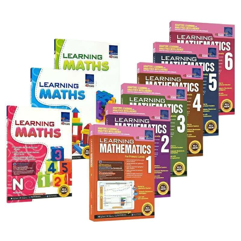 SAP Learning Mathematics Book Grade 1-6/Kindergarten Child Learn Math ...