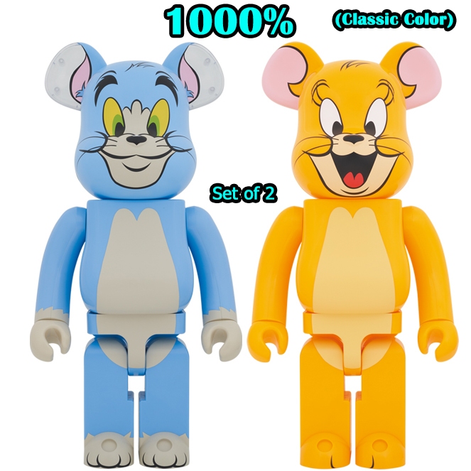BE@RBRICK TOM AND JERRY (Classic Color) 1000％ set of 2 (TC